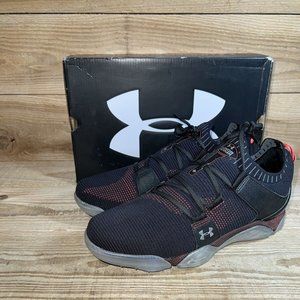 NEW: SZ 8: Men's Under Armour HOVR Tour Spikeless Golf Shoes Black/Red